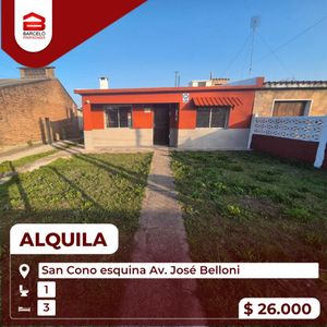 Casa En Alquiler C/ Cochera En Piedras Blancas