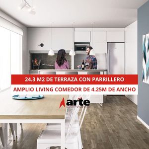 Venta De Apartamento De 2 Dormitorios Con Terraza Y Parrillero En Tres Cruces
