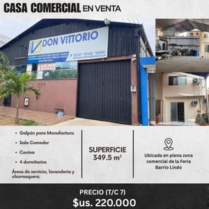 Casa Comercial En Venta 