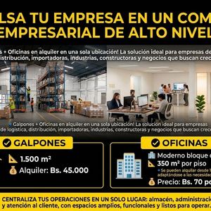 Galpon Con Oficinas Zona Parque Industrial En Alquiler