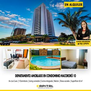 Alquilo Dpto Amoblado Macororo 10