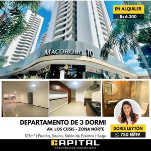 Departamento En Alquiler En Macororo 10 De 3 Dormitorios