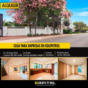 Casa En Alquiler En Equipetrol Para Oficinas
