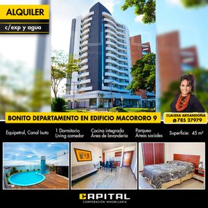 Bonito Departamento En Alquiler Equipetrol