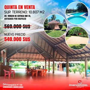 Quinta En Venta Zona Virgen De Cotoca 