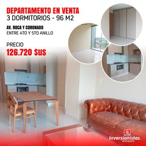 Departamento En Venta De 3 Dormintorios Av. Roca Y Coronado
