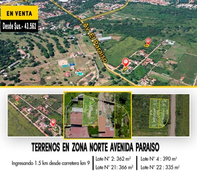 Terrenos En Venta Zona Norte Santa Cruz