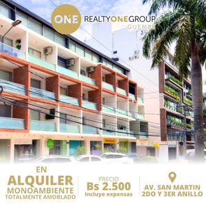 En Alquiler Monoambiente - Equipetrol Amoblado 