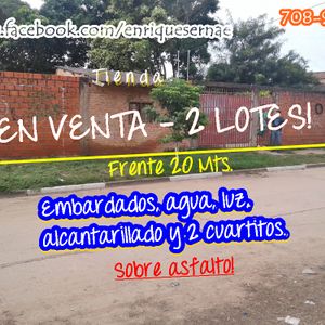 De Ocasion 1 Lote Embardado Con 2 Cuartos - Satelite Norte!