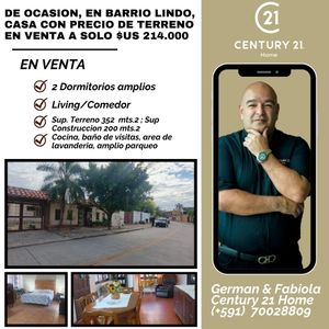 Oportunidad De Inversion, Casa A Precio De Terreno En Venta, Barrio Lindo