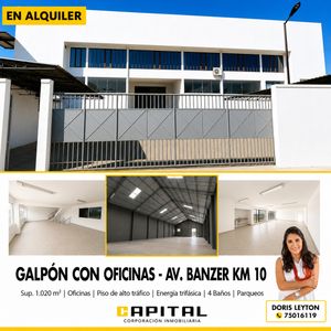 Galpon De 800 M2 En Alquiler Zona Norte Km 10