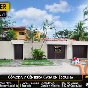 Cómoda Y Céntrica Casa En Esqina 