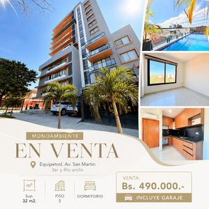  Monoambiente En Venta En Equipetrol Condominio Siria II
