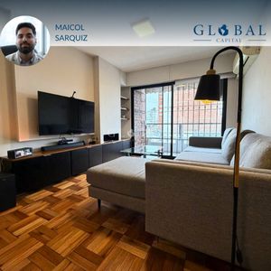 Apartamento 2 Dormitorios Amoblado En Alquiler – Pocitos . Cochera Doble.