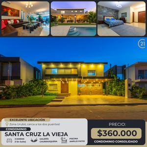 Casa En Venta De 3 Dormitorios En Cond. Santa Cruz La Vieja