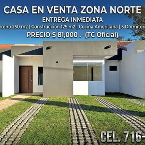 Casa En Venta A Estrenar - Zona Norte