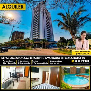 Alquilo Departamento Amoblado De 1 Dormitorio 