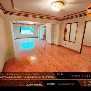  Amplios Deptos En Alquiler Cerca Puente Quillacollo Villa Galindo Cbba