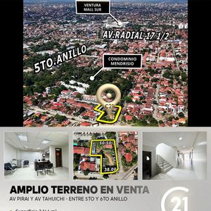 Terreno Comercial En Venta! Con Gran Potencial En Av Pirai.