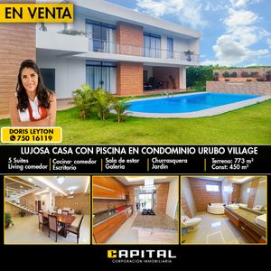Casa En Venta En Cond Urubo Village