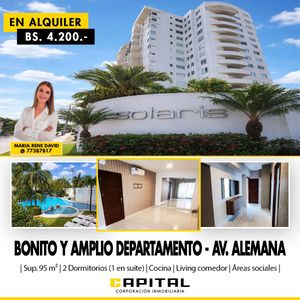 Departamento De 2 Dormitoros En Alquiler – Condominio Solaris 