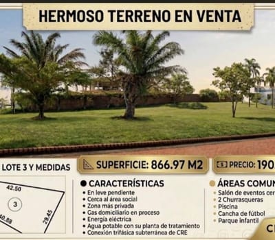 Hermoso Terreno En Venta Urubo