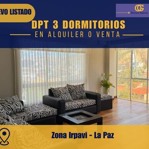 Se Vende O Alquila Departamento En Irpavi
