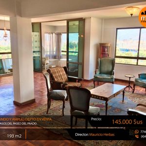 Ocasion Bonito Depto Tipo Penthouse En Venta 193 M2 A Pasos Del Prado Cbba