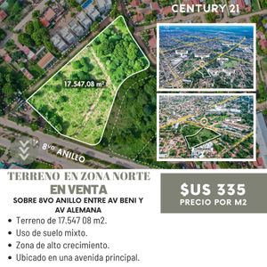 Terreno En Venta Excelente Ubicación - Zona Norte 