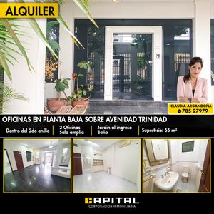 Alquilo Oficinas Sobre Av Trinidad Y1er A 2 Do Anillo