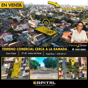 Centrico Terreno En Venta Cerca Al Mercado La Ramada
