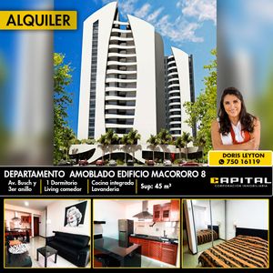Alquilo Departamento Amoblado Con Parqueo