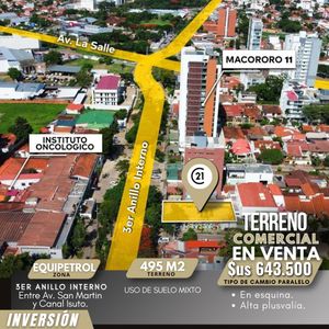 Terreno En Equipetrol En Venta