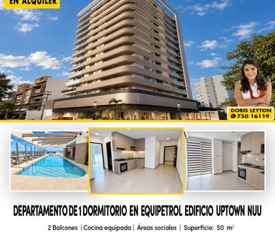 Departamento A Estrenar De 1 Dormitorio Equipetrol