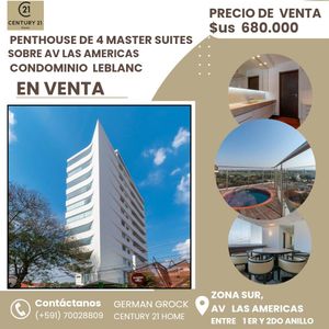 Sobre Av Las Americas, Penthouse De Lujo En Venta