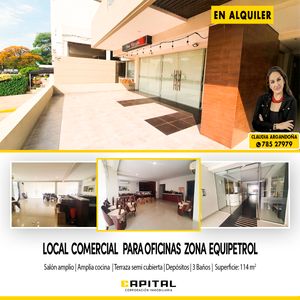 Alquilo En Equipetrol Local U Oficina