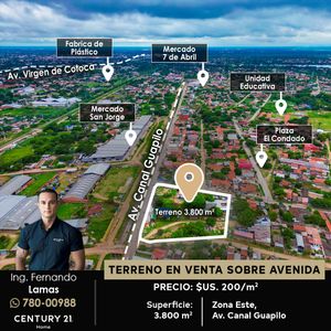 Terreno En Venta Sobre Avenida Zona Este