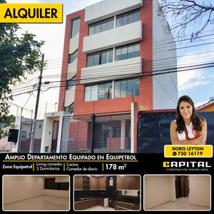 Amplio Departamento En Alquiler En Equipetrol