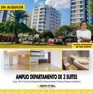 Amplio Dpto 3 Suites Equipetrol