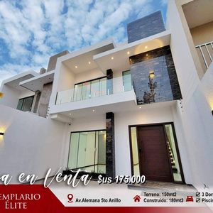Lujosa Casa En Venta 5to Anillo Av. Alemana