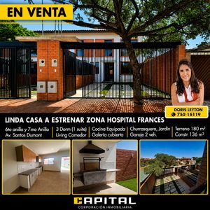 Av  Santos Dumont Casa A Estrenar En Venta