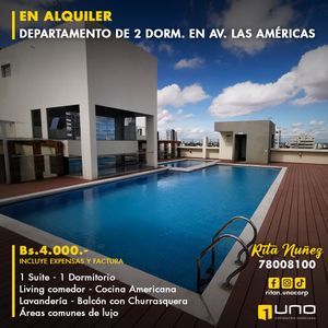 Departameto De 2 Dormitorios En Av. Las Américas