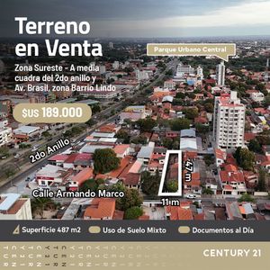 Terreno En Venta Av Brasil 2do Anillo