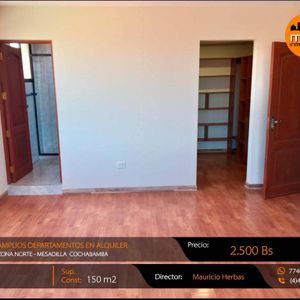 En Alquiler Amplio Depto Planta Baja Sobre 150 M2 Zona Norte  Mesadilla