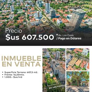 Terreno En Venta Sobre Av. Los  Cusis