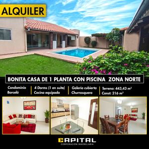 En Condominio Barcelo Casa En Alquiler De 4 Dormitorios