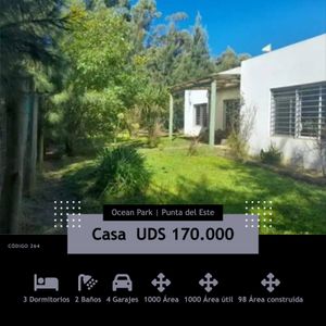 Venta, Casa, 3 Dormitorios, Ocean Park, Punta Del Este