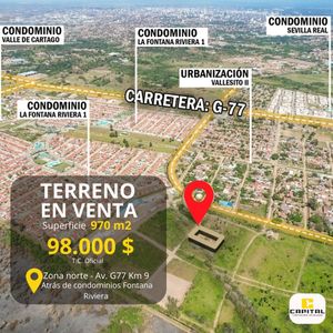 Terreno En Venta En Zona Norte