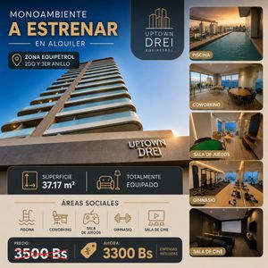 Monoambiente En Alquiler A Estrenar - Uptown Drei