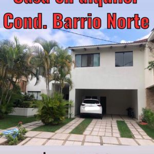 Hermosa Casa En Alquiler En Condominio Barrio Norte